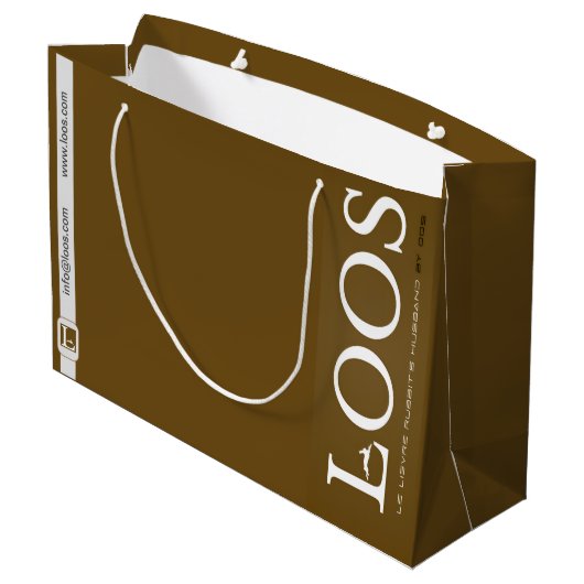 LOOS GIFT BAG GROOT CADEAUZAKJE (Achterkant Gekanteld)