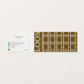 LOOS VOLTOOID VISITEKAARTJE (Buitenkant ongevouwen)