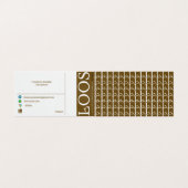 LOOS VOLTOOID VISITEKAARTJE (Buitenkant ongevouwen)