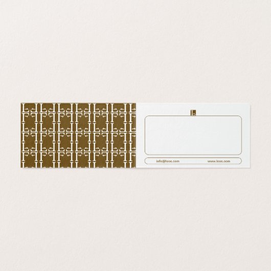 LOOS VOLTOOID VISITEKAARTJE (Binnenkant ongevouwen)