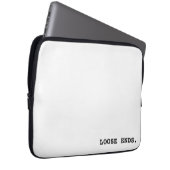 Loose Ends Professional Minimalist Laptop Sleeve (Voorkant Rechts)