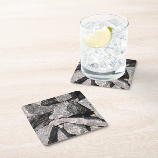 Loose Granite Rock Kartonnen Onderzetters (Insitu)