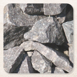 Loose Granite Rock Kartonnen Onderzetters