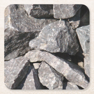 Loose Granite Rock Kartonnen Onderzetters