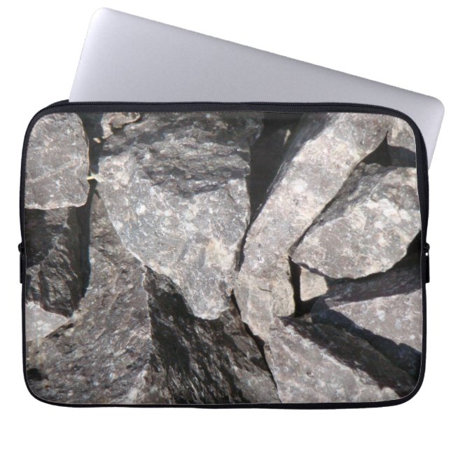 Loose Granite Rock Laptop Sleeve (Voorkant)