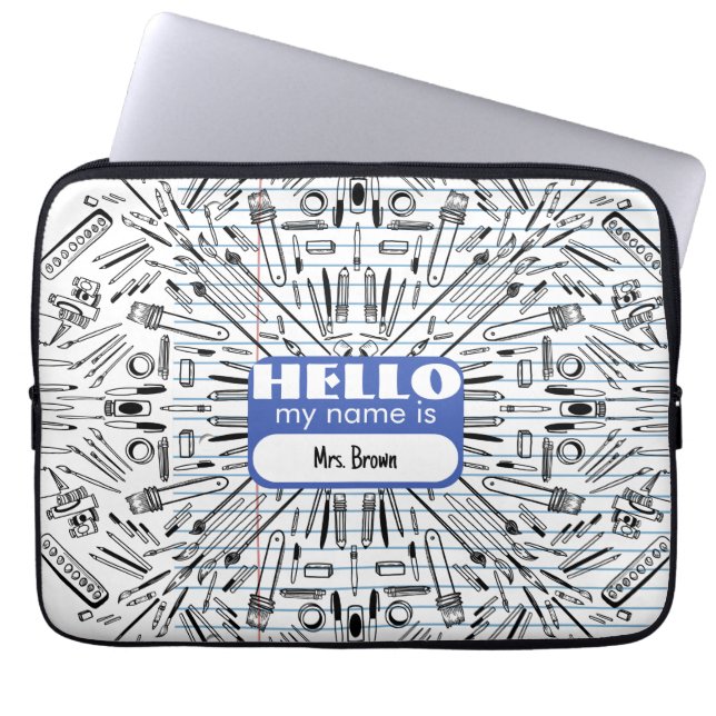 Loose leaf laptop sleeve (Voorkant)