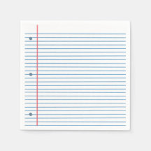 Loose Leaf Lunch Paper Napkin voor Terug naar Scho