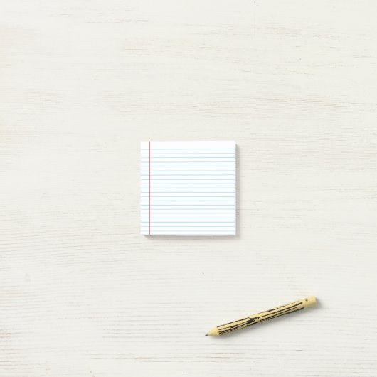 Loose Leaf Paper Sticky Notes (Op bureau)