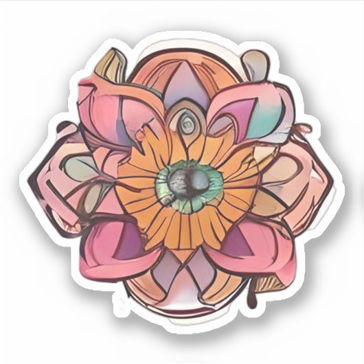 Loose Mandala Sticker (Voorkant)