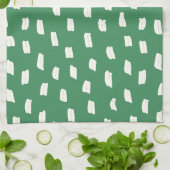 Loose Mark Leaf Green Theedoek (Gevouwen)