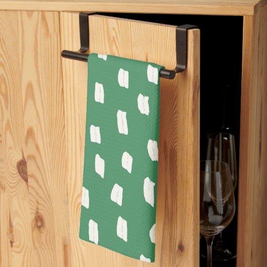 Loose Mark Leaf Green Theedoek (Derde Gevouwen)