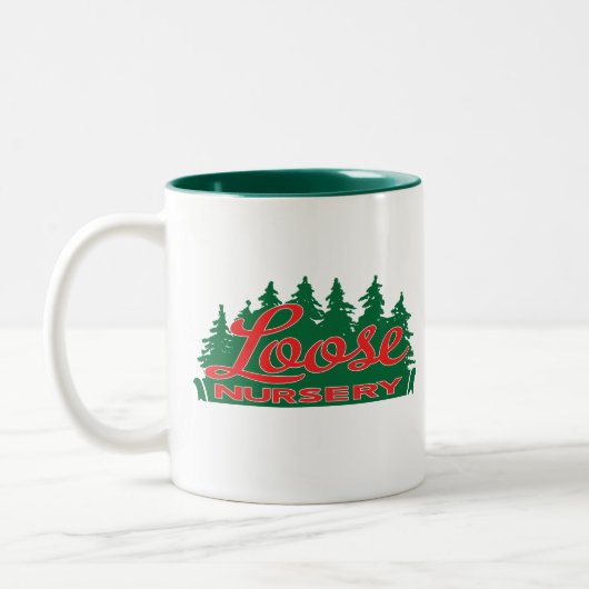 Loose Nursery Old School Logo Tweekleurige Koffiemok (Links)