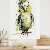 Loose Parrot Poster (Keuken)