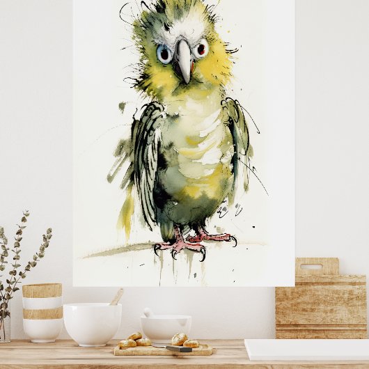 Loose Parrot Poster (Keuken)