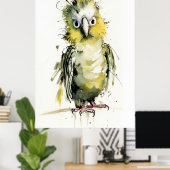 Loose Parrot Poster (Thuiskantoor)