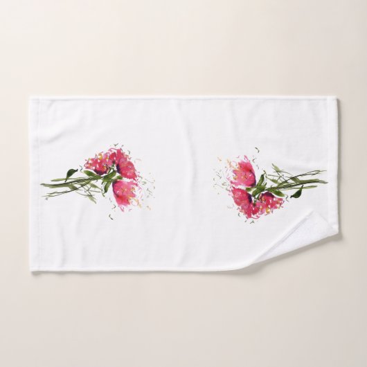 Loose Poppies Guest Hand Towel Handdoek (Handdoek)