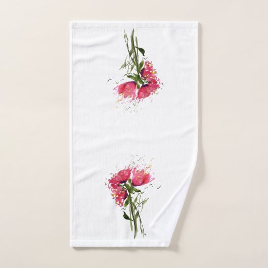 Loose Poppies Guest Hand Towel Handdoek (Handdoek)