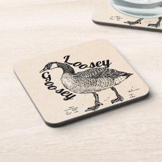 Loosey Goosey Beverage Coaster Bier Onderzetter (Linkerzijde)