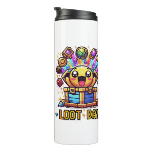 Loot Day Gaming Schatkist Grafisch Thermosbeker