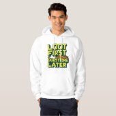 Loot First, Vragen Later – Plundering Gamer Quote Hoodie (Voorkant volledig)