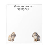 Lop Bunnies Van het Bureau van Gepersonaliseerd Notitieblok (Voorkant)