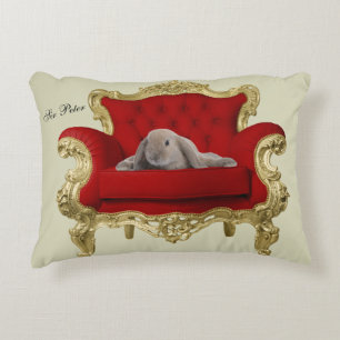 Lop Eared Bunny Rabbit Accent Pillow Kussen