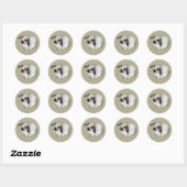 Lop-Eared Bunny Ronde Sticker (Vel)