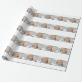 Lop Eared Bunny Wrapping Paper Cadeaupapier (Uitgerold)