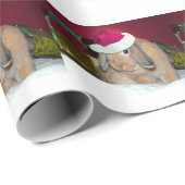 Lop Eared Bunny Xmas-oppakpapier Cadeaupapier (Rol Hoek)
