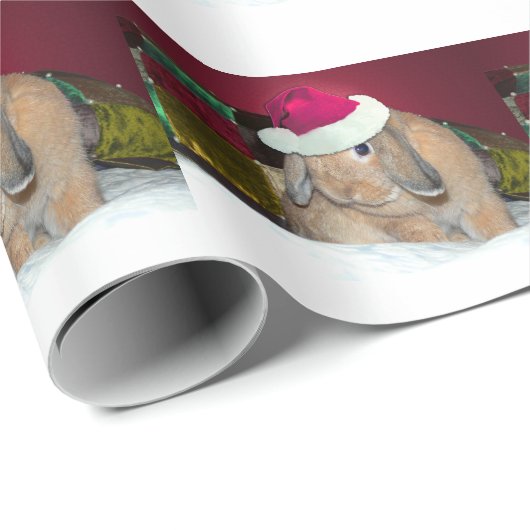 Lop Eared Bunny Xmas-oppakpapier Cadeaupapier (Rol Hoek)