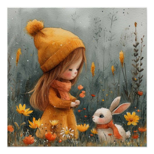 Lop-eared liefde: Een beetje van Whimsy Bunny Perfect Poster (Voorkant)