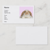 Lop Eared Rabbit Visitekaartje (Voorkant / Achterkant)