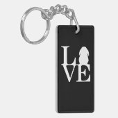 Lop Rabbit Lover I Love Bunnies Graphic Sleutelhanger (Voorkant Links)