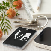 Lop Rabbit Lover I Love Bunnies Graphic Sleutelhanger (Voorkant Rechts)