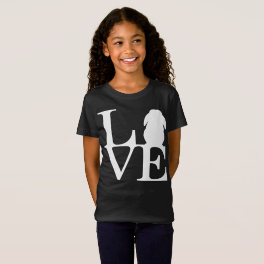 Lop Rabbit Lover I Love Bunnies Graphic T-shirt (Voorkant volledig)