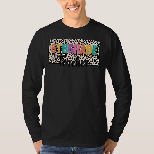 Lopard 5th Grade Teacher Appreciation Back to Sch T-shirt (Voorkant)