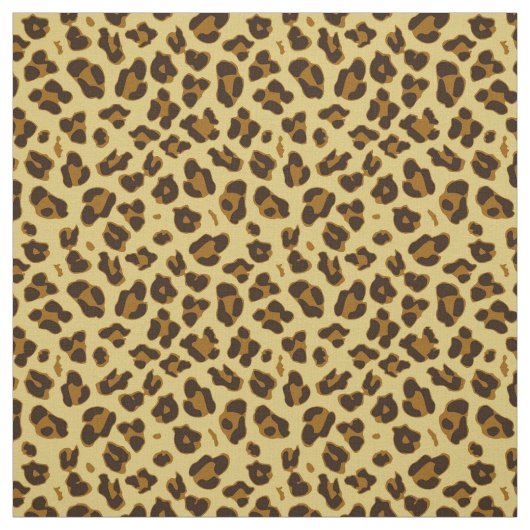 Lopard Animal Print Pattern Fabric Stof (Swatch)