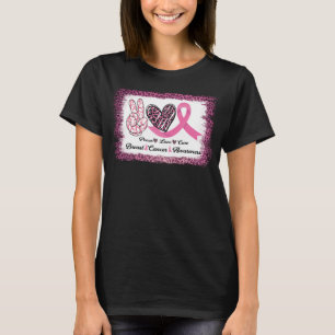 ?Lopard borstkanker vredesliefde hoop overleven T-shirt