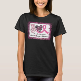 ?Lopard borstkanker vredesliefde hoop overleven T-shirt