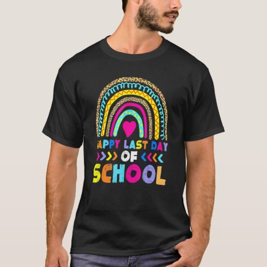 Lopard Happy Last Day of School Student Graduatio T-shirt (Voorkant)