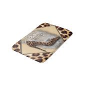 Lopard High Hiel & Face Design Badmat (Gekanteld)