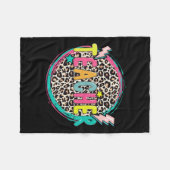 Lopard leraar Happy First Day of School Teacher Fleece Deken (Voorkant (Horizontaal))