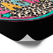 Lopard leraar Happy First Day of School Teacher Poster (Hoek)