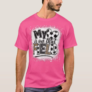 Lopard mijn hart ligt op dat veld Soccer Love Game T-shirt