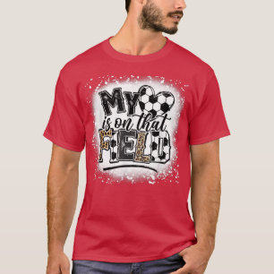 Lopard mijn hart ligt op dat veld Soccer Love Game T-shirt