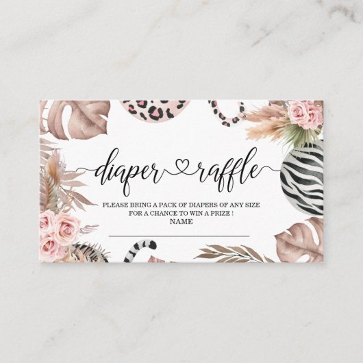 Lopard-Oerwoud Wilde baby Informatiekaartje (Voorkant)