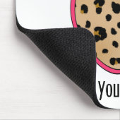 Lopard Print Apple-leraar Muismat (Hoek)