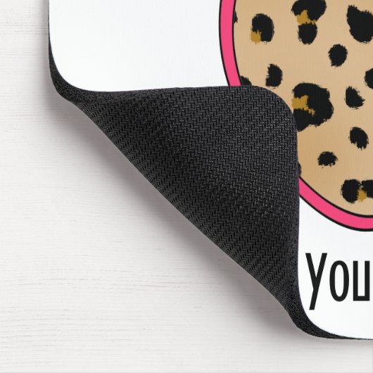 Lopard Print Apple-leraar Muismat (Hoek)