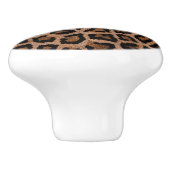 Lopard Print Ceramic Knob. Keramische Knop (Zijkant)