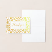 Lopard Print Gold Foil Hartelijk dank Folie Kaarten (Display)